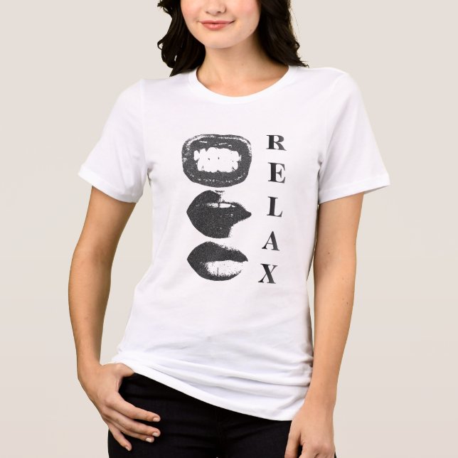 En Tri-matière Relaxed Women Trio T-Shirt – Calm & Chill Vibes Te (Recto)