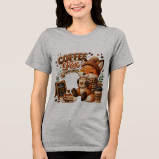 En Tri-matière Renard Café | Mug et T-shirt pour amateur de café