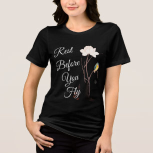 En Tri-matière Repose avant de voler - Oiseaux Design T-shirt fem