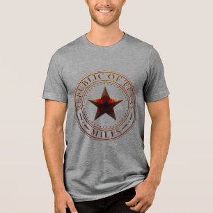 En Tri-matière République du Texas MILES T-Shirt