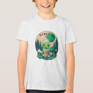 En Tri-matière Restez Cool, restez sucré - T-shirt crème glacée