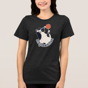 En Tri-matière Restez Pawsitive T-shirt tri-mélange pour femmes C