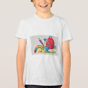 En Tri-matière Retour à l'école Vibes T-shirt enfant - Amusement 