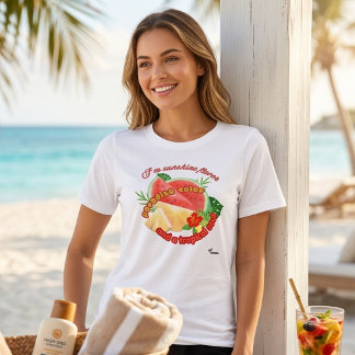En Tri-matière Retro Tropical Fruit T-Shirt Watermelon Pineapple 