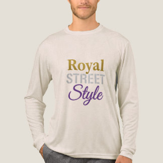 En Tri-matière Royal STREET Style T-Shirt - Vintage Crown & Urban