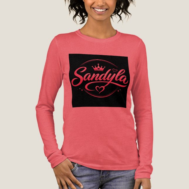 En Tri-matière Sandyla T-Shirt Graphique pour Femme – (Recto)