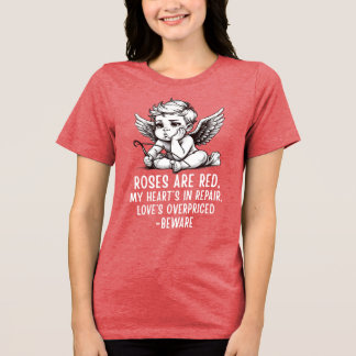 En Tri-matière Sarcastic Anti-Valentine Cupid T-Shirt