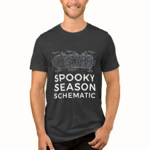 Schéma de la saison effrayante - T-shirt d'Hallowe