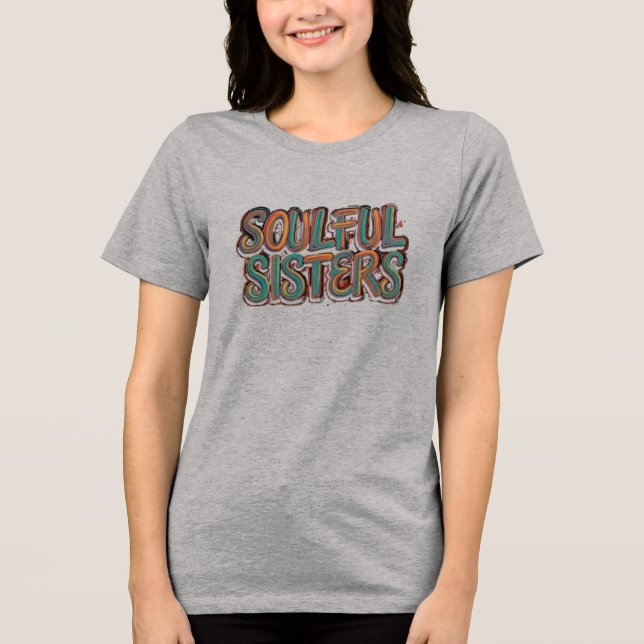 En Tri-matière Soeurs Âmes : T-shirt Design (Recto)