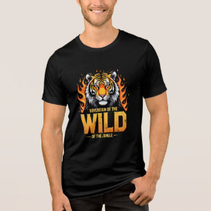 En Tri-matière Souverain de la nature de la jungle T-Shirt design