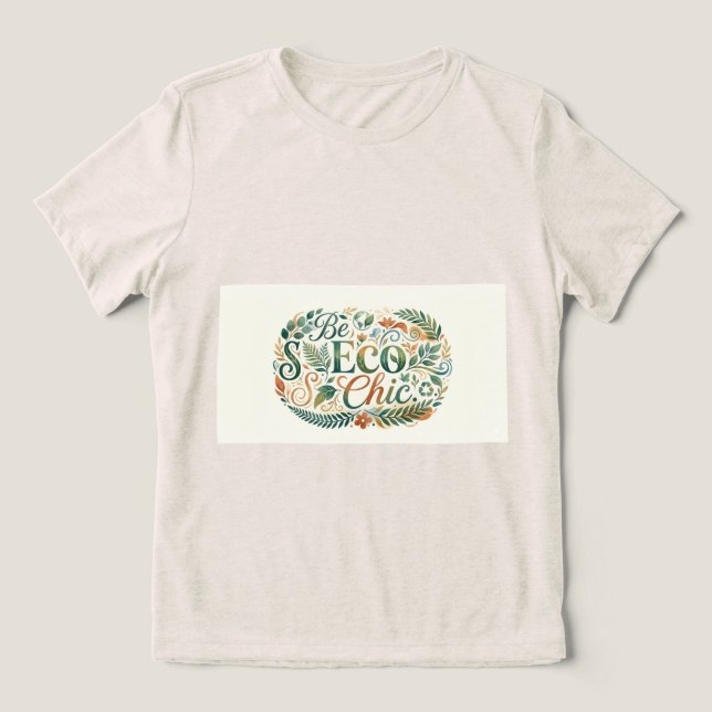En Tri-matière Soyez Éco Chic, T-Shirt (Design Recto)