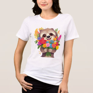 En Tri-matière Stay Pawsitive - Jolie chemise à fentes T-shirt po