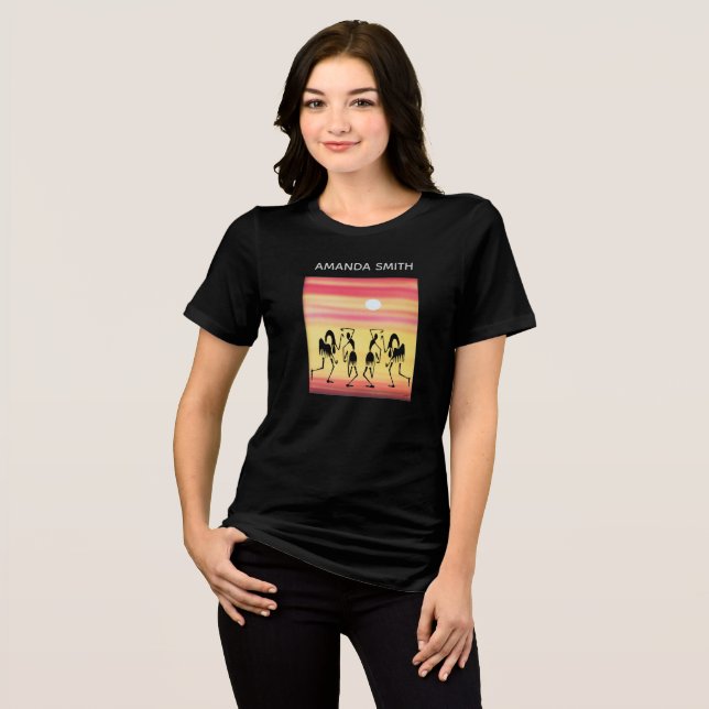 En Tri-matière Super Silhouette Sunset Break Dance T-Shirt (Recto plein)