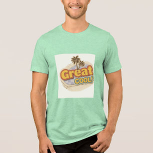 En Tri-matière Superbe T-Shirt Graphique Unisexe pour l'Été