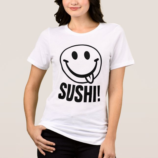 En Tri-matière SUSHI ! T-shirt drôle (Recto)
