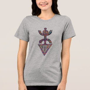 En Tri-matière Symbole Yaz Amazigh Moderne – T-shirt Tribal Vibra