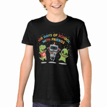 T-Shirt 100 Jours d'École avec des Amis | Mignon