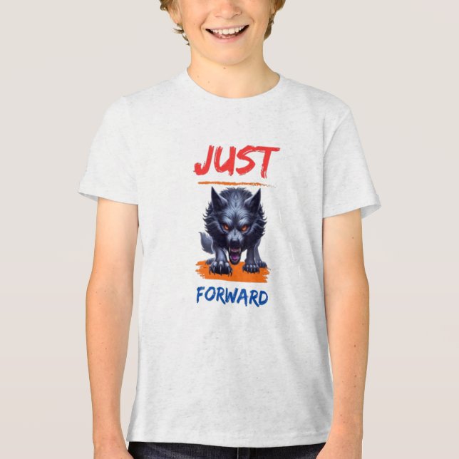 En Tri-matière T-shirt à col rigide Unisex (Recto)