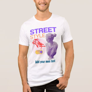 En Tri-matière T-Shirt à l'esthétique Street Style avec Glitch Ar