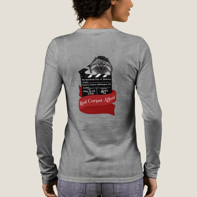 En Tri-matière T-Shirt à manches longues 2026 Keeshond National (Verso)
