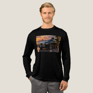 En Tri-matière T-Shirt à manches longues avec graphique automobil