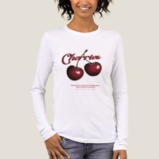 En Tri-matière T-shirt à manches longues Cerises pour femmes
