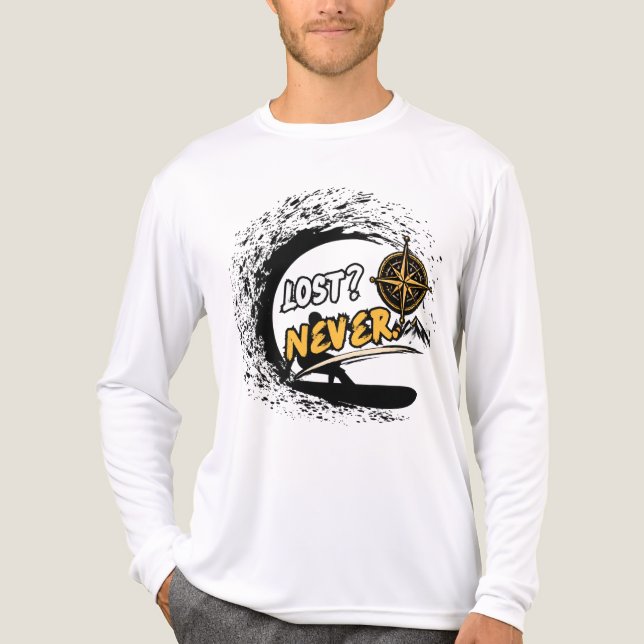 En Tri-matière T-Shirt à manches longues Never Lost Adventure (Recto)