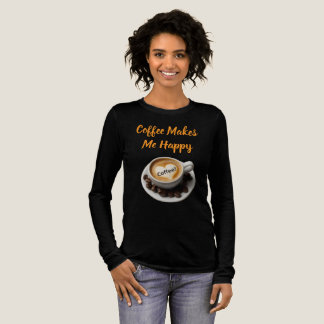 En Tri-matière T-Shirt à manches longues ou courtes Coffee Me Ren