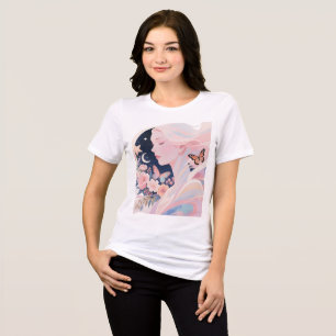 En Tri-matière T-shirt à trois mélanges pour femmes Bella+Canvas