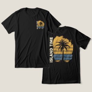 En Tri-matière T-shirt à trois mélanges pour palmiers à temps de