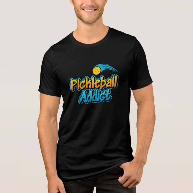 En Tri-matière T-Shirt Addict Pickleball (Recto)