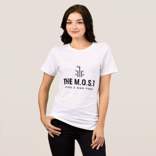En Tri-matière T-shirt ajusté pour femmes Bella+Canvas (Blanc