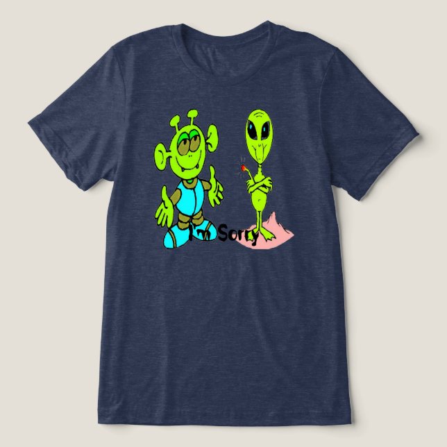 En Tri-matière T-Shirt Aliens (Design Recto)