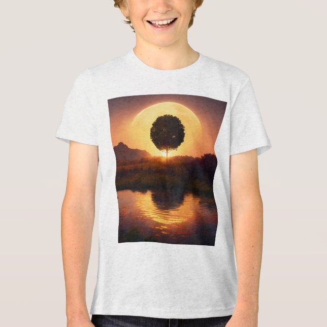 En Tri-matière T-shirt American Traditional Tattoo Design - Bold, (Recto)