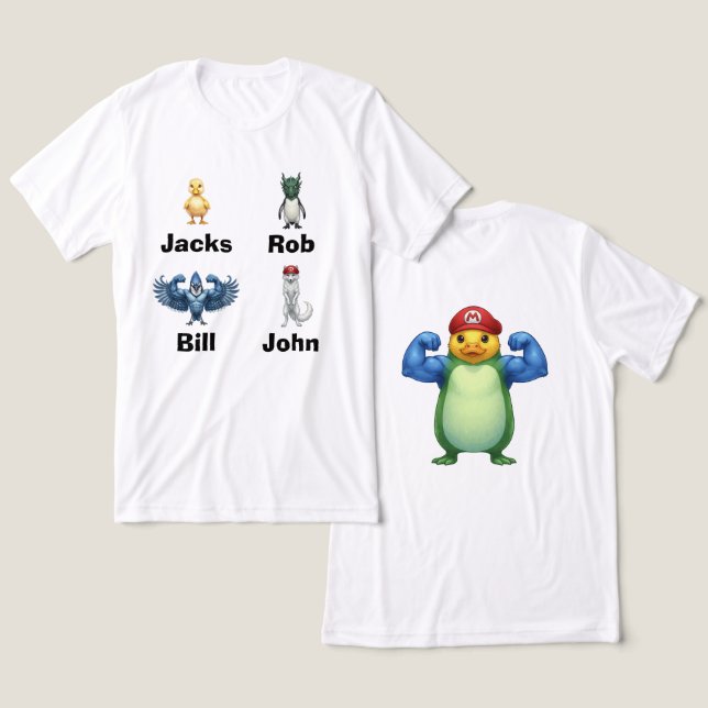 En Tri-matière T-shirt amusant (Design Recto & Verso)