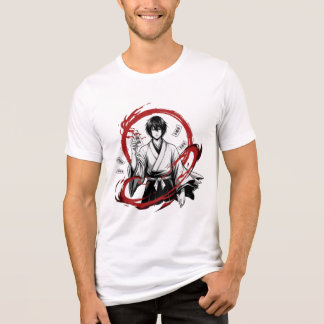 En Tri-matière T-Shirt Anime Samouraï
