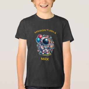 En Tri-matière T-Shirt Anniversaire Garçon Astronaute Explorateur