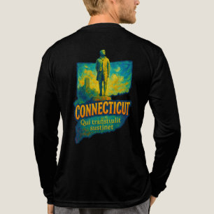En Tri-matière T-shirt artistique de l'État du Connecticut - Pein