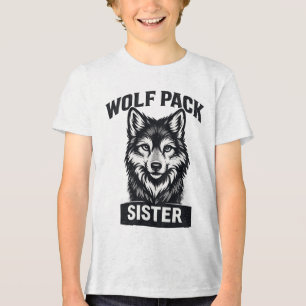 En Tri-matière T-shirt assorti pour la famille de la meute Sister