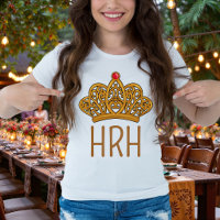 T-shirt au monogramme de la couronne de la reine