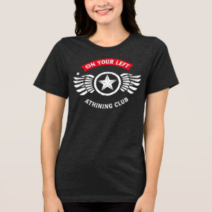 En Tri-matière T-shirt avec badge de coureur vintage du On Your L