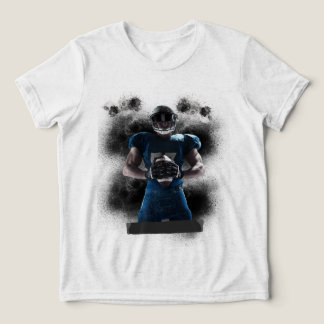 En Tri-matière T-shirt avec design de joueur de football américai