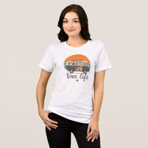 En Tri-matière T-Shirt Aventure Van Life Paws
