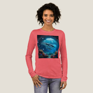En Tri-matière T-shirt baleine.