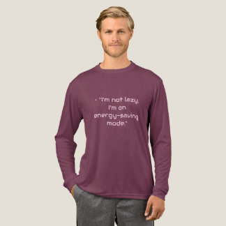 En Tri-matière T-shirt basique homme “Je ne suis pas paresseux”