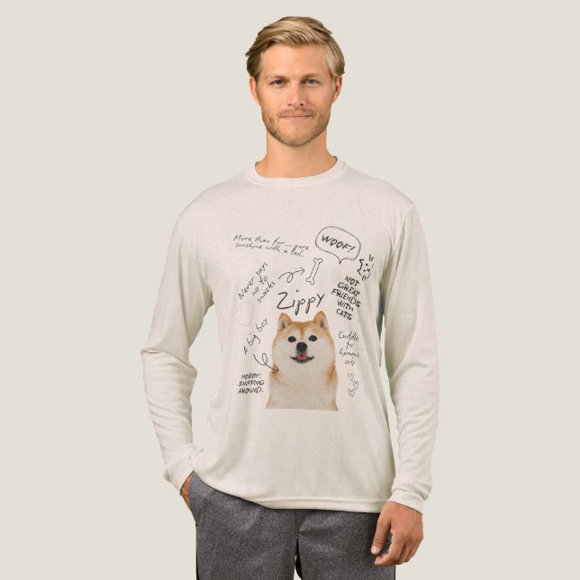 En Tri-matière T-Shirt basique pour hommes (Recto complet)
