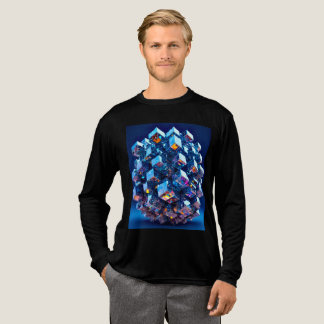 En Tri-matière T-shirt basique tri-mélange pour hommes