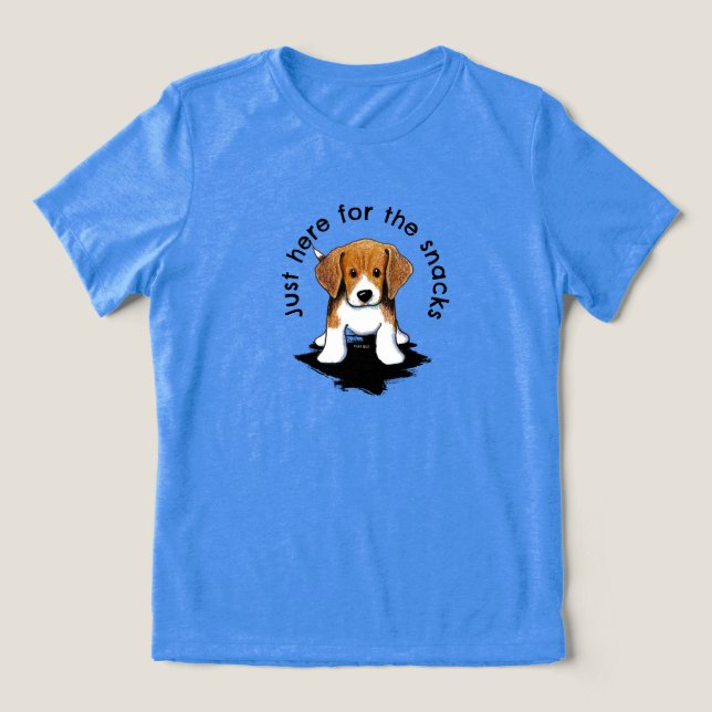 En Tri-matière T-shirt Beagle ici pour les collations (Design Recto)