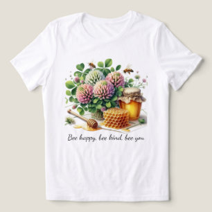 En Tri-matière T-Shirt Bee Happy Clover Honey