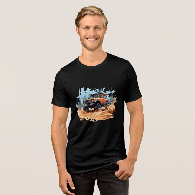 En Tri-matière T-shirt Bella+Canvas (Recto plein)